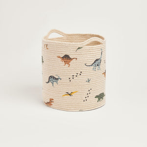 Woven Storage Basket, Dinosaur Explorer	
