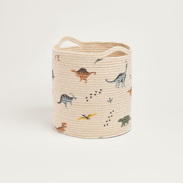Woven Storage Basket, Dinosaur Explorer