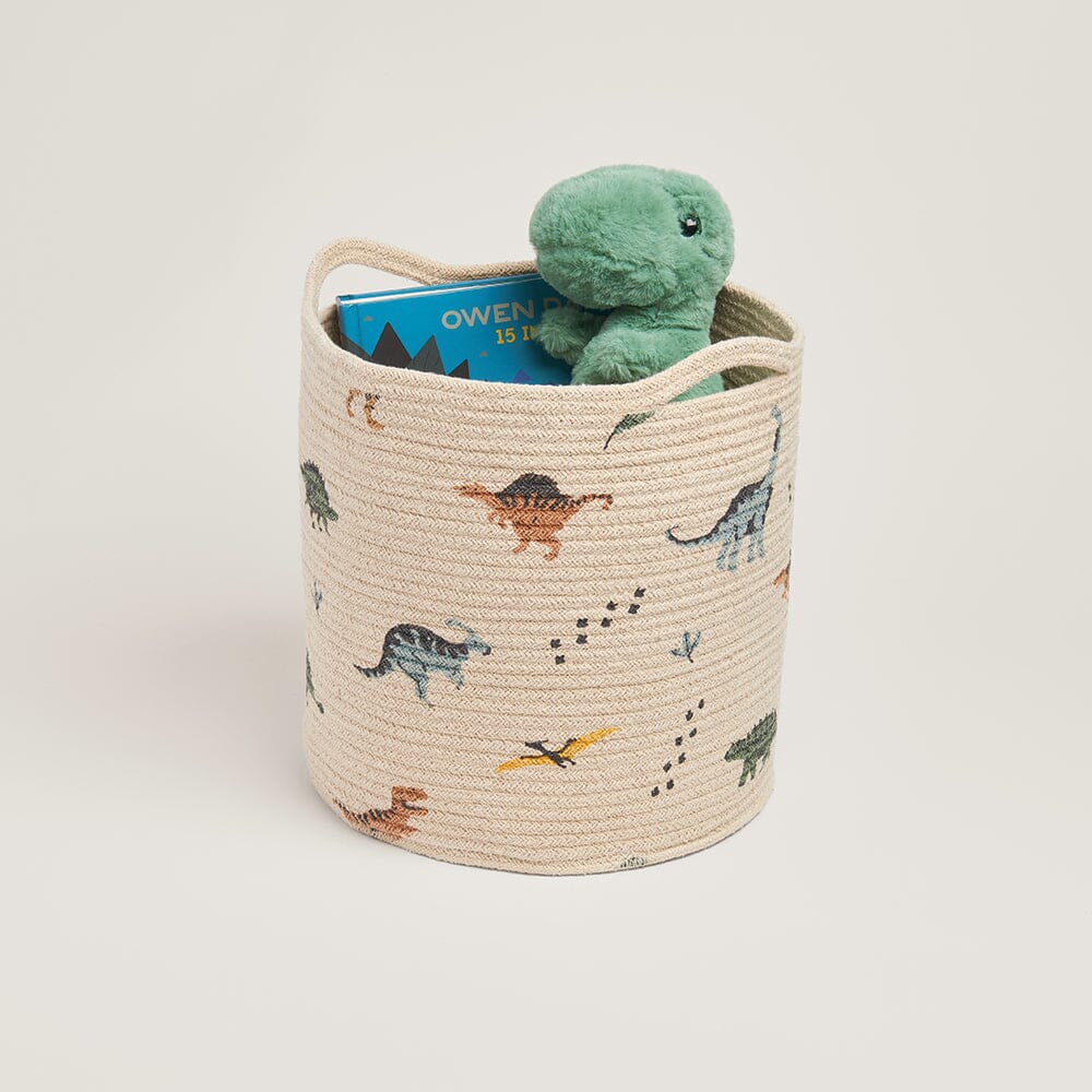 Woven Storage Basket, Dinosaur Explorer	
