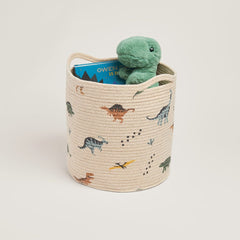 Woven Storage Basket, Dinosaur Explorer