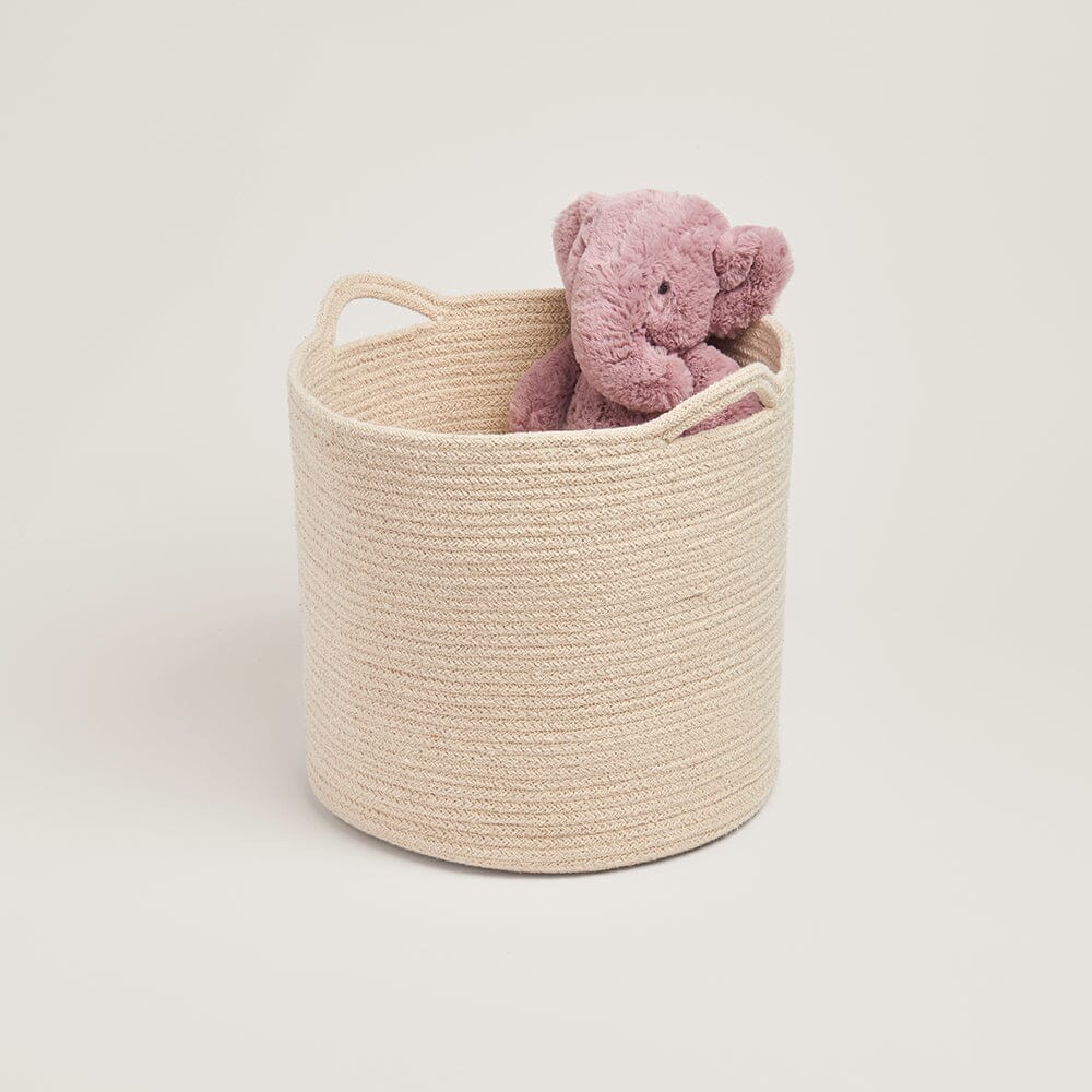 Woven Storage Basket, Ivory