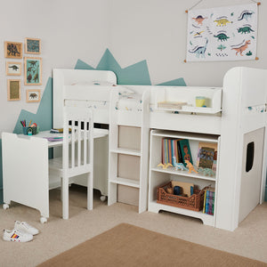 Paddington Study Set - Bed, Desk & Shelf