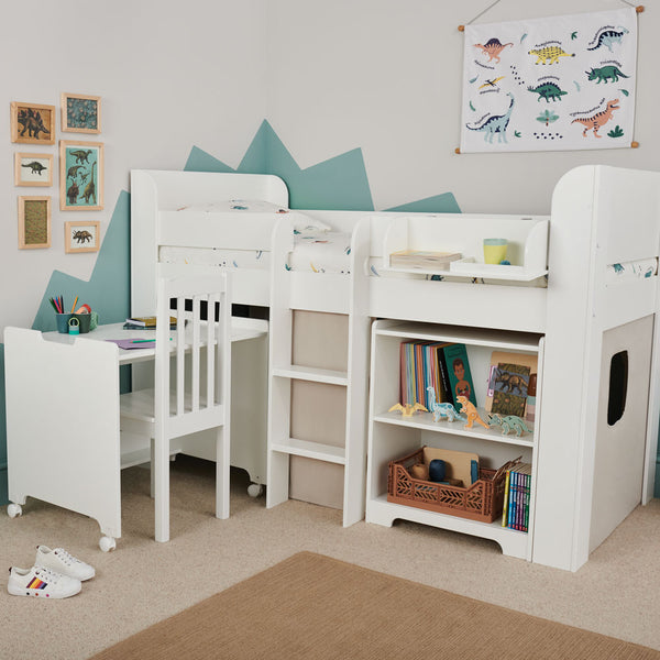 Paddington Study Set - Bed, Desk & Shelf