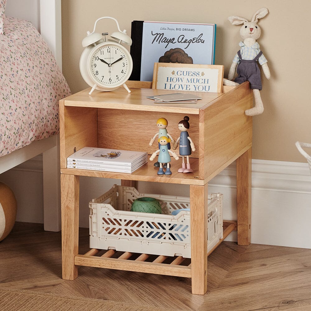 Croft Bedside Table, Natural Wood	