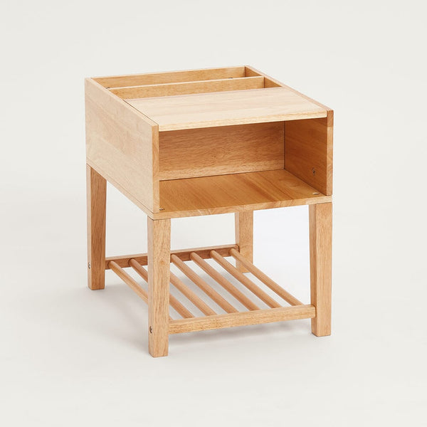 Croft Bedside Table, Natural Wood	