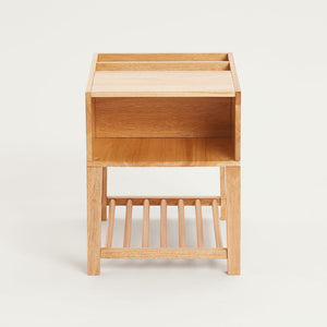Croft Bedside Table, Natural Wood