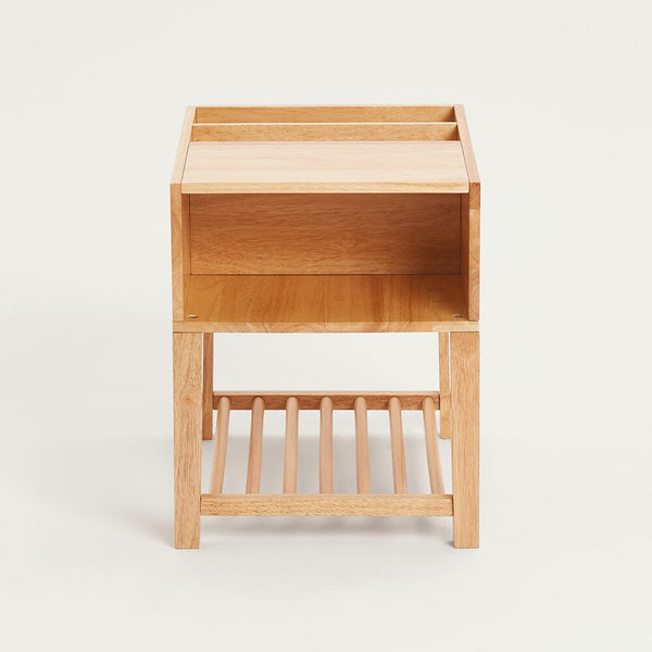 Croft Bedside Table, Natural Wood
