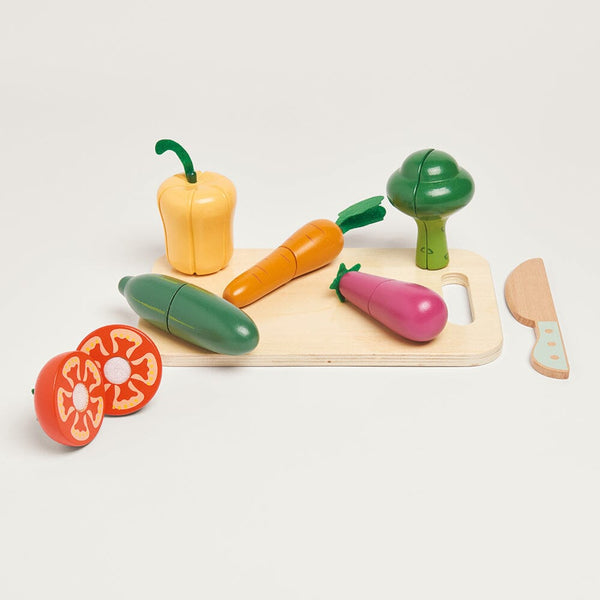 Wooden Toy Cutting Veg Set