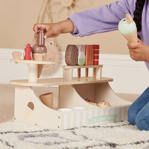Wooden Play Shop and Ice Cream Stall Bundle
