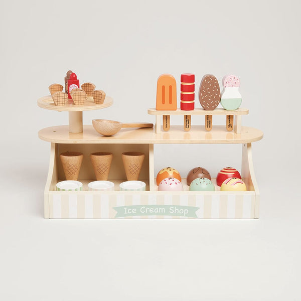 Wooden Play Shop and Ice Cream Stall Bundle