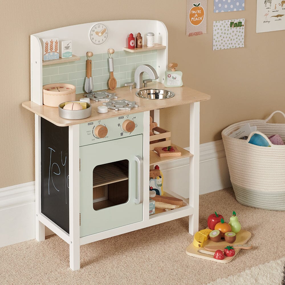 Lets Bake Wooden Play Kitchen Set