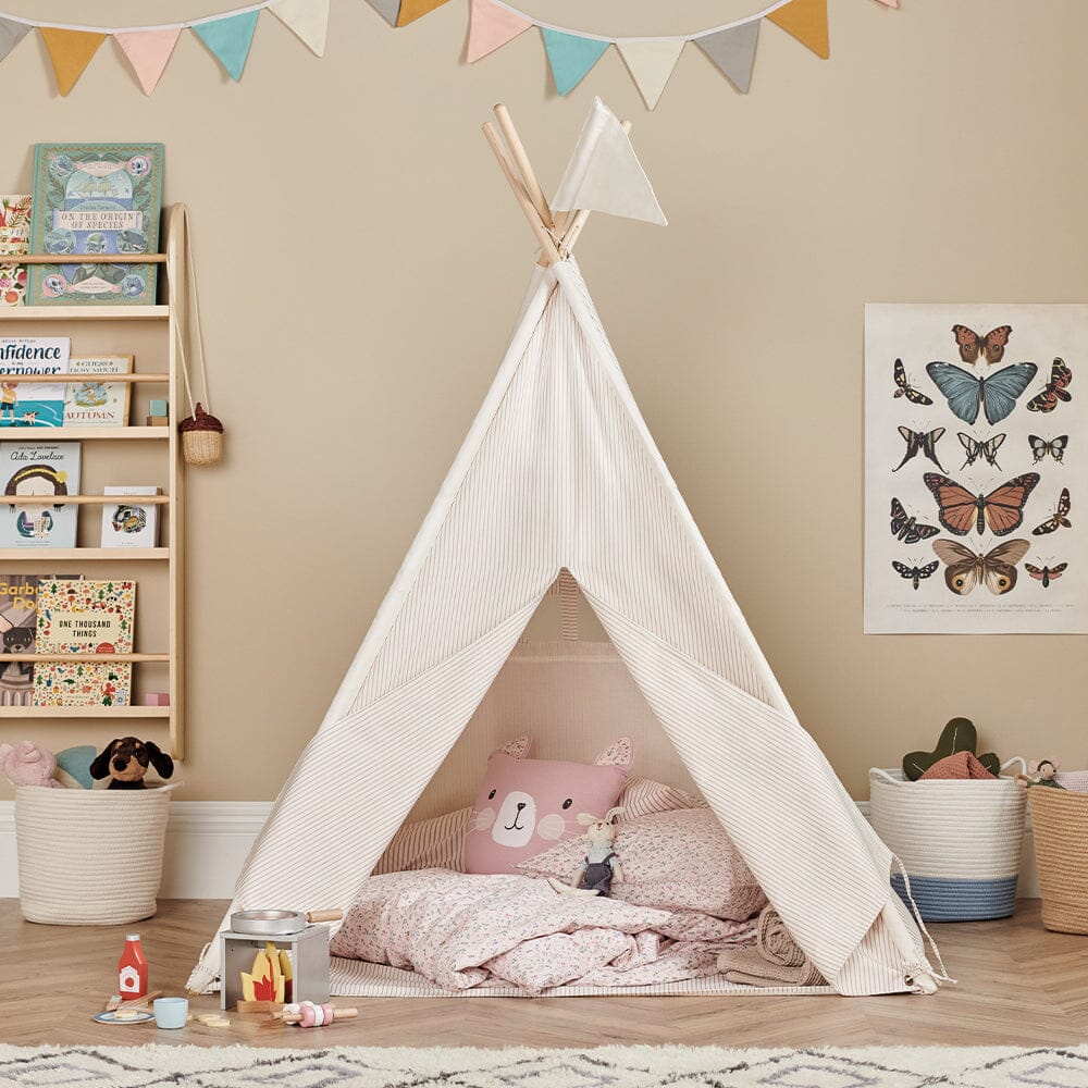 Play Teepee, Natural Stripe	