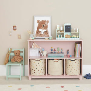 Blake Storage Shelf Unit, Chalk Pink	