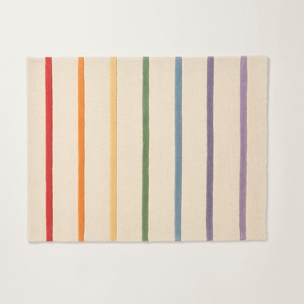 Rainbow Stripe Rug, MED 120 x 90 (cm)	