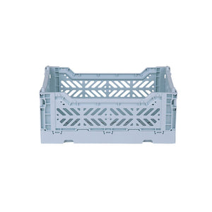 Aykasa Mini Folding Crate, Pale Blue	