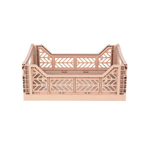 Aykasa Midi Folding Crate, Warm Taupe	