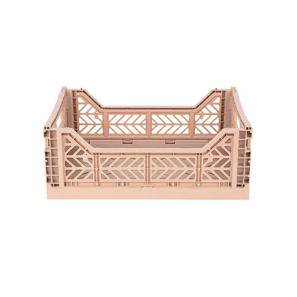 Aykasa Midi Folding Crate, Warm Taupe	