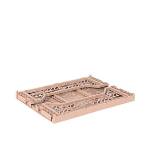Aykasa Midi Folding Crate, Warm Taupe