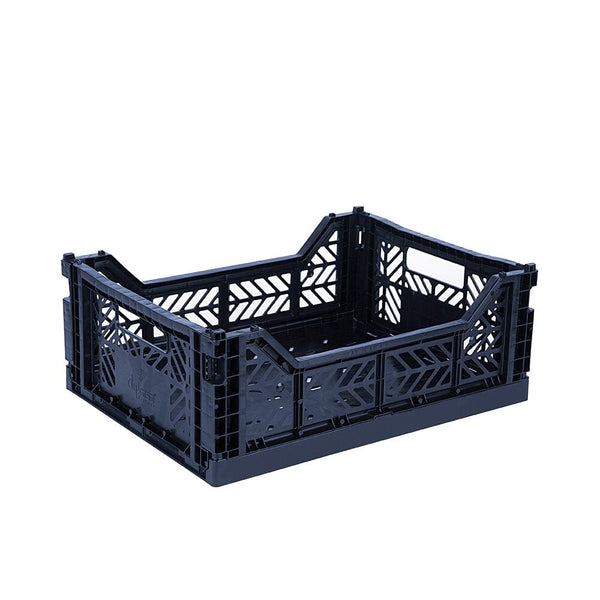 Aykasa Midi Folding Crate, Navy
