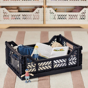 Aykasa Midi Folding Crate, Navy	