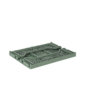 Aykasa Midi Folding Crate, Almond Green