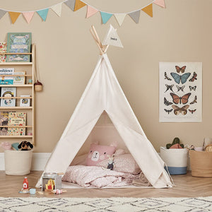 Personalised Play Teepee, Natural Stripe