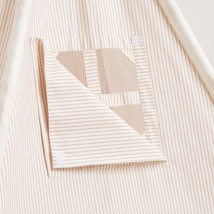 Personalised Play Teepee, Natural Stripe