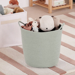 Rope Storage Basket, Sage Green	