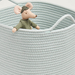 Rope Storage Basket, Sage Green	