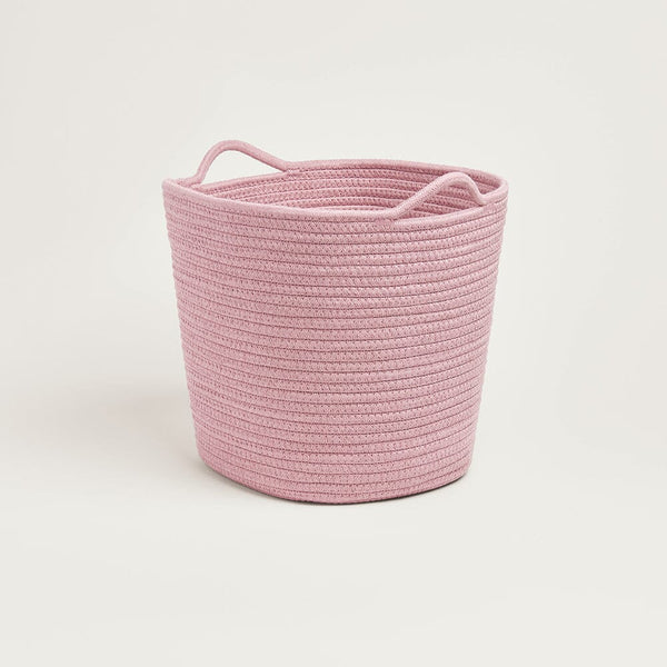 Rope Storage Basket, Rose Pink