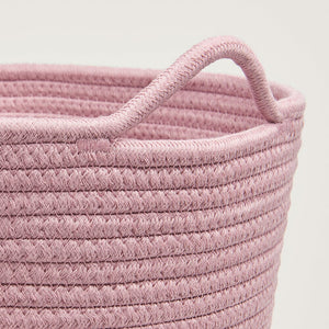 Rope Storage Basket, Rose Pink	
