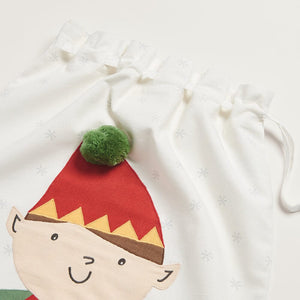 Personalised Christmas Sack, Jolly Elf