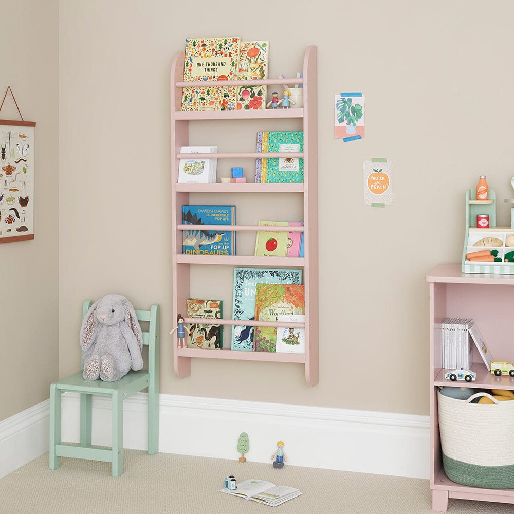 Greenaway Narrow Bookcase, Chalk Pink	