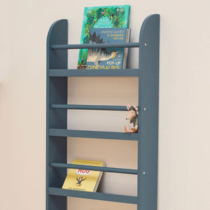 Greenaway Narrow Bookcase, Ocean Blue	