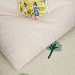 Teddy Fabric Bean Bag, Ivory	