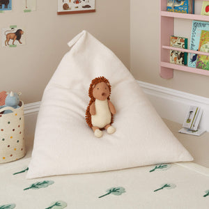 Teddy Fabric Bean Bag, Ivory
