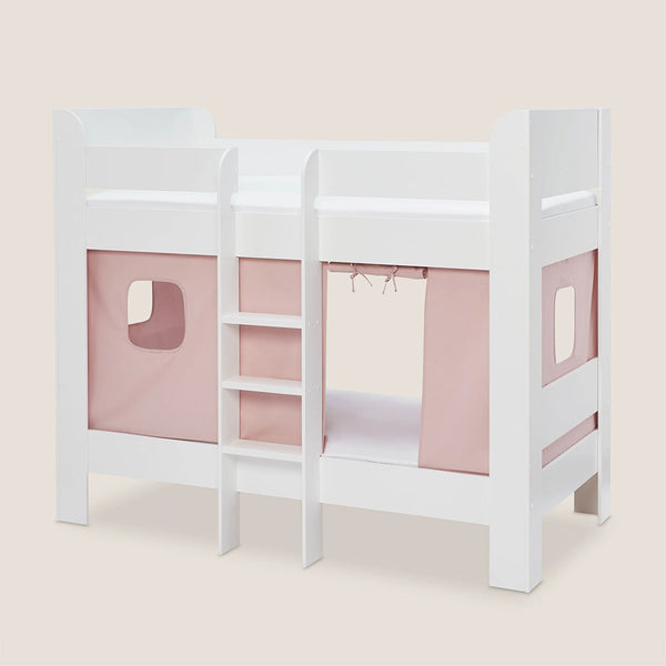 Paddington Bunk Bed, Chalk Pink Bed Curtains
