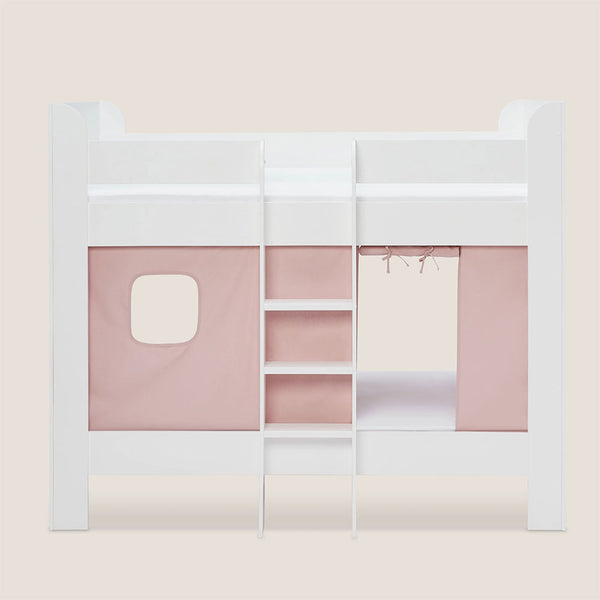 Paddington Bunk Bed, Chalk Pink Bed Curtains