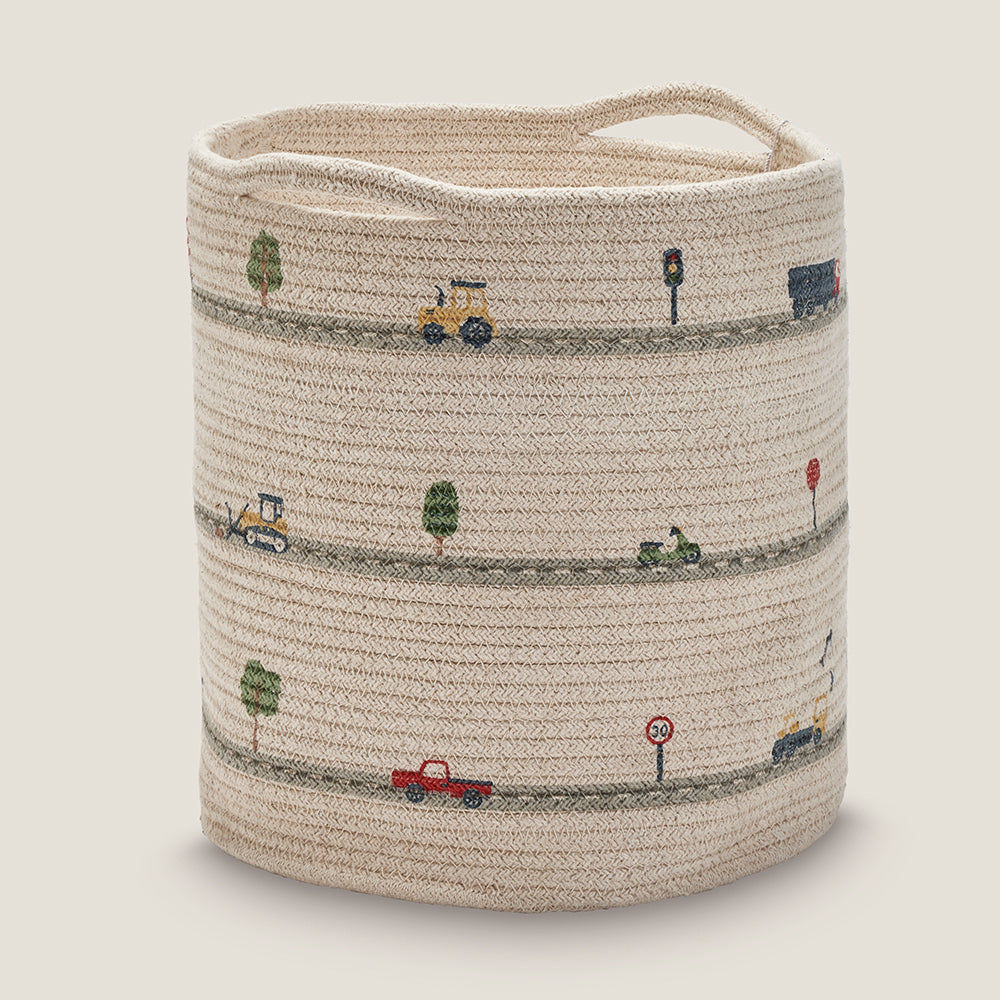 Woven Storage Basket, Transport Adventure	