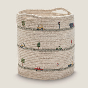 Woven Storage Basket, Transport Adventure	