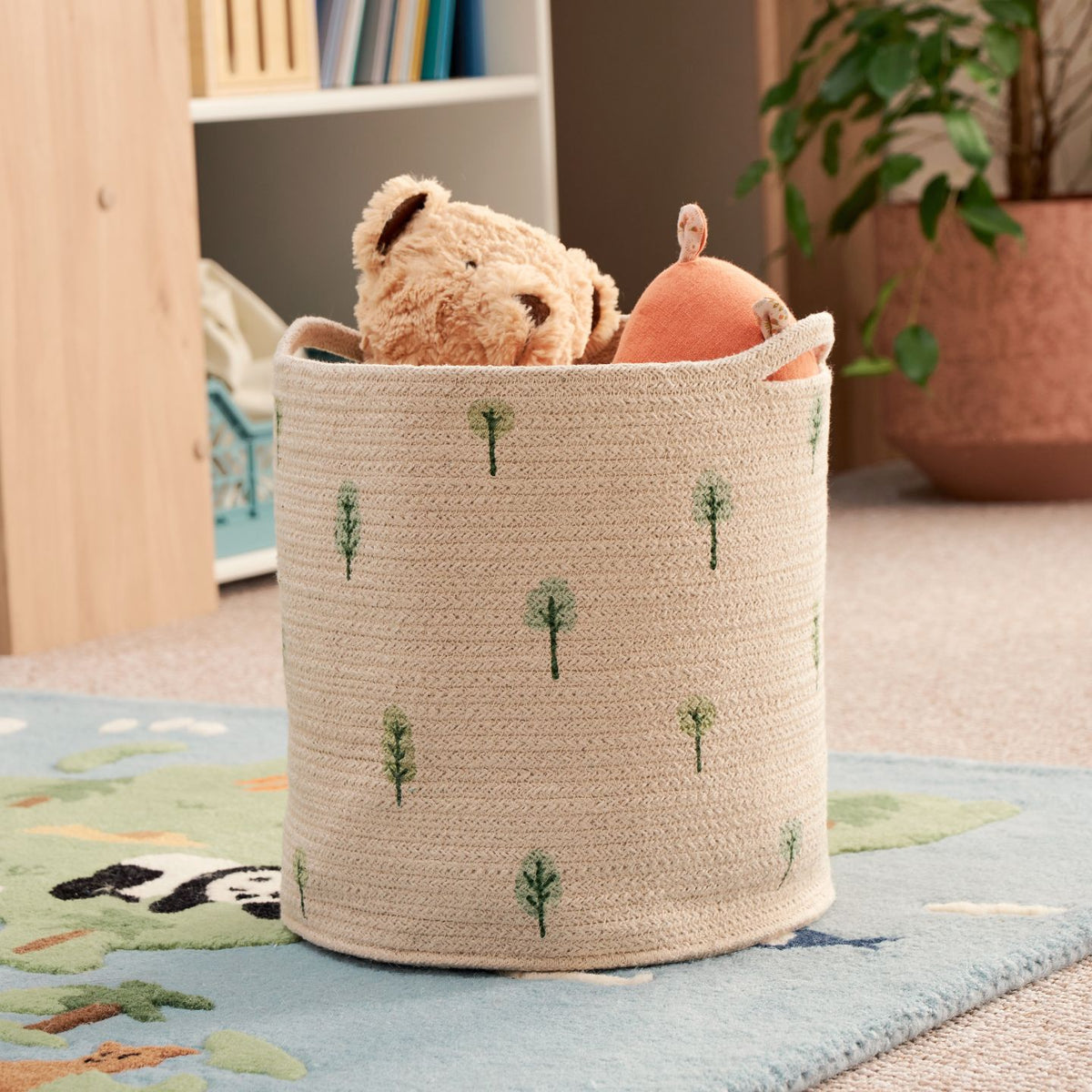 Woven Storage Basket Woodland