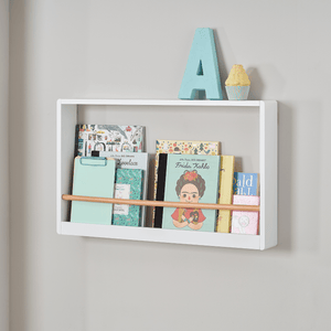 Nightingale Book Display Shelf, White