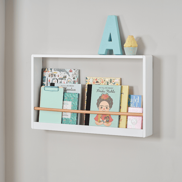 Nightingale Book Display Shelf, White