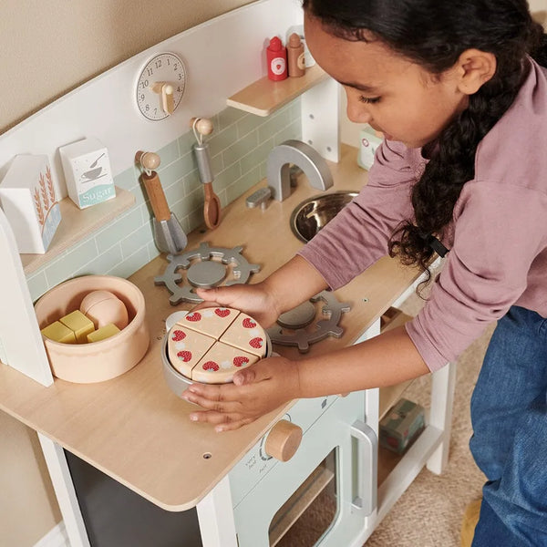 Personalised Let's Bake Play Kitchen, Mint