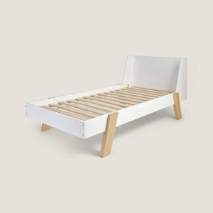 Skylark Single Bed, White & Natural	