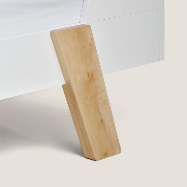 Skylark Single Bed, White & Natural	