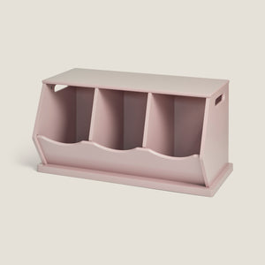 Triple Stacking Storage Trunk, Chalk Pink