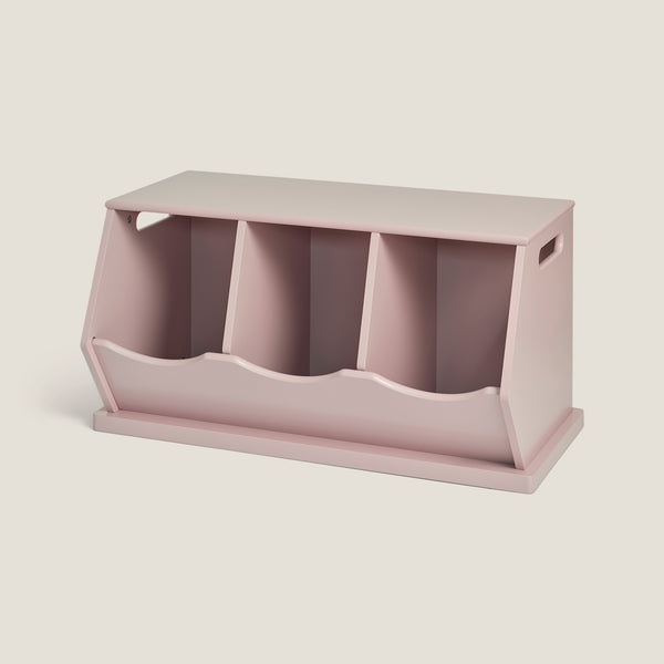 Triple Stacking Storage Trunk, Chalk Pink