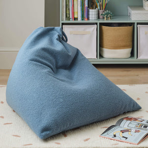 Teddy Fabric Bean Bag, Denim