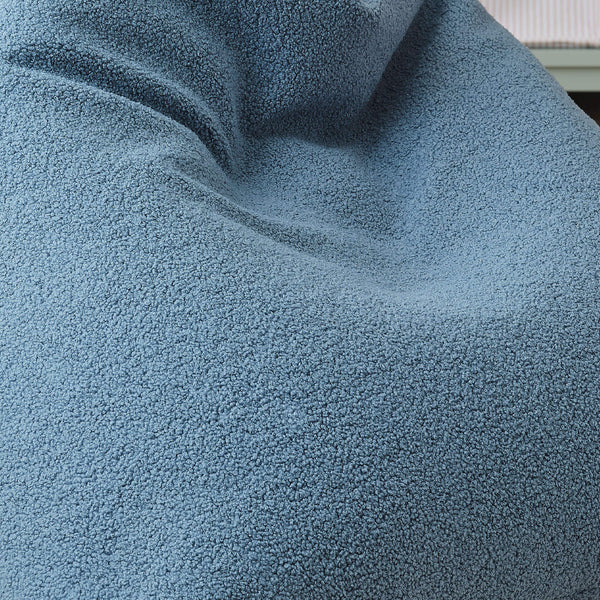 Teddy Fabric Bean Bag, Denim